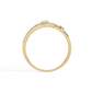 Interlocking Split Shank Diamond Ring | Modern Statement Ring