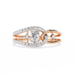 Interlocking Split Shank Diamond Ring | Modern Statement Ring
