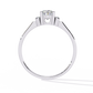 Floral Oval Halo Diamond Engagement Ring