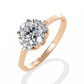 Floral Oval Halo Diamond Engagement Ring
