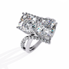 Double Cushion Cut "You and Me" Halo Ring