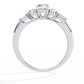 Round Diamond Engagement Ring with Baguette Side Stones