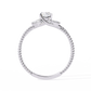 Round Diamond Engagement Ring with Marquise Side Stones