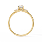 Round Diamond Engagement Ring with Marquise Side Stones