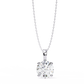 Floating Solitaire Diamond Necklace | Modern Round Pendant