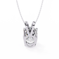 Oval Diamond Solitaire Pendant with 4-Prong Setting