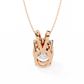 Oval Diamond Solitaire Pendant with 4-Prong Setting