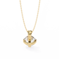 Round Solitaire Pendant with Swirl Setting
