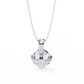 Round Solitaire Pendant with Swirl Setting