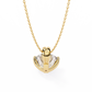 Round Solitaire Pendant with Swirl Setting