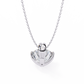 Round Solitaire Pendant with Swirl Setting