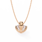 Round Solitaire Pendant with Swirl Setting