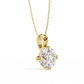 Round Solitaire Pendant with Swirl Setting
