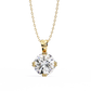 Round Solitaire Pendant with Swirl Setting