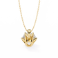 Petal Solitaire Diamond Necklace | 6-Prong Round Pendant
