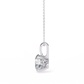 Floating Solitaire Diamond Necklace | Modern Round Pendant