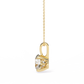 Floating Solitaire Diamond Necklace | Modern Round Pendant