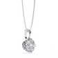 Basket Set Solitaire Necklace | Classic Round Diamond Pendant