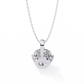 Basket Set Solitaire Necklace | Classic Round Diamond Pendant