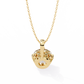 Basket Set Solitaire Necklace | Classic Round Diamond Pendant