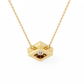 Bezel Set Princess Cut Solitaire Necklace | Floating Square Pendant
