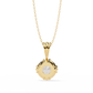 Crown Solitaire Necklace | 6-Prong Round Diamond Pendant
