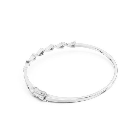 Geometric Diamond Bangle
