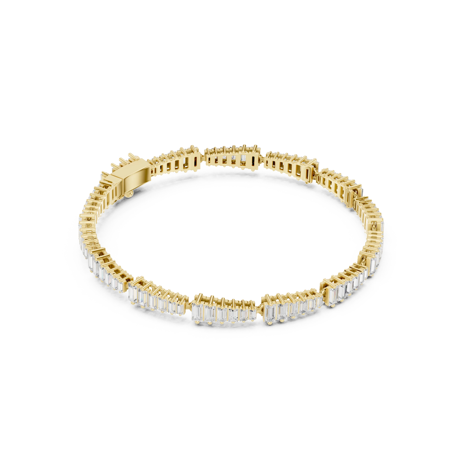 Baguette Diamond Tennis Bracelet