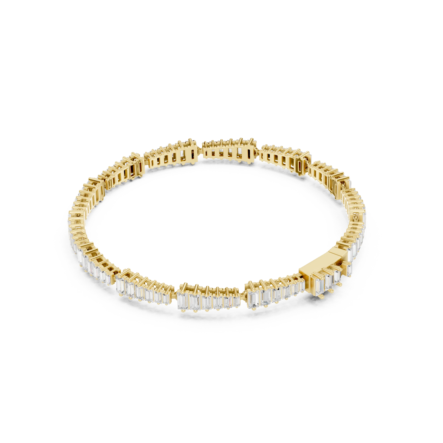 Baguette Diamond Tennis Bracelet
