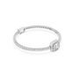 Emerald Cut Halo Diamond Tennis Bracelet