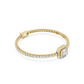 Emerald Cut Halo Diamond Tennis Bracelet