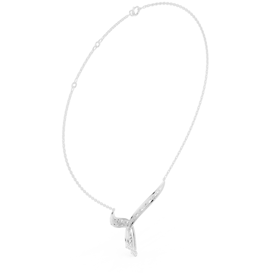 Diamond Bypass Statement Necklace