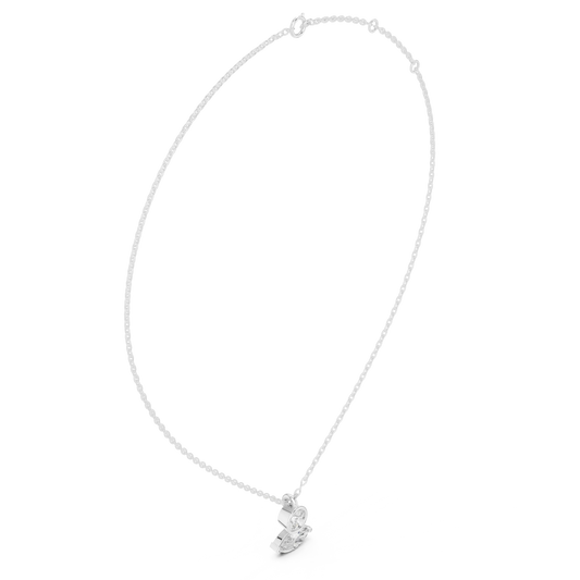 Round Bezel Set Solitaire Pendant Necklace