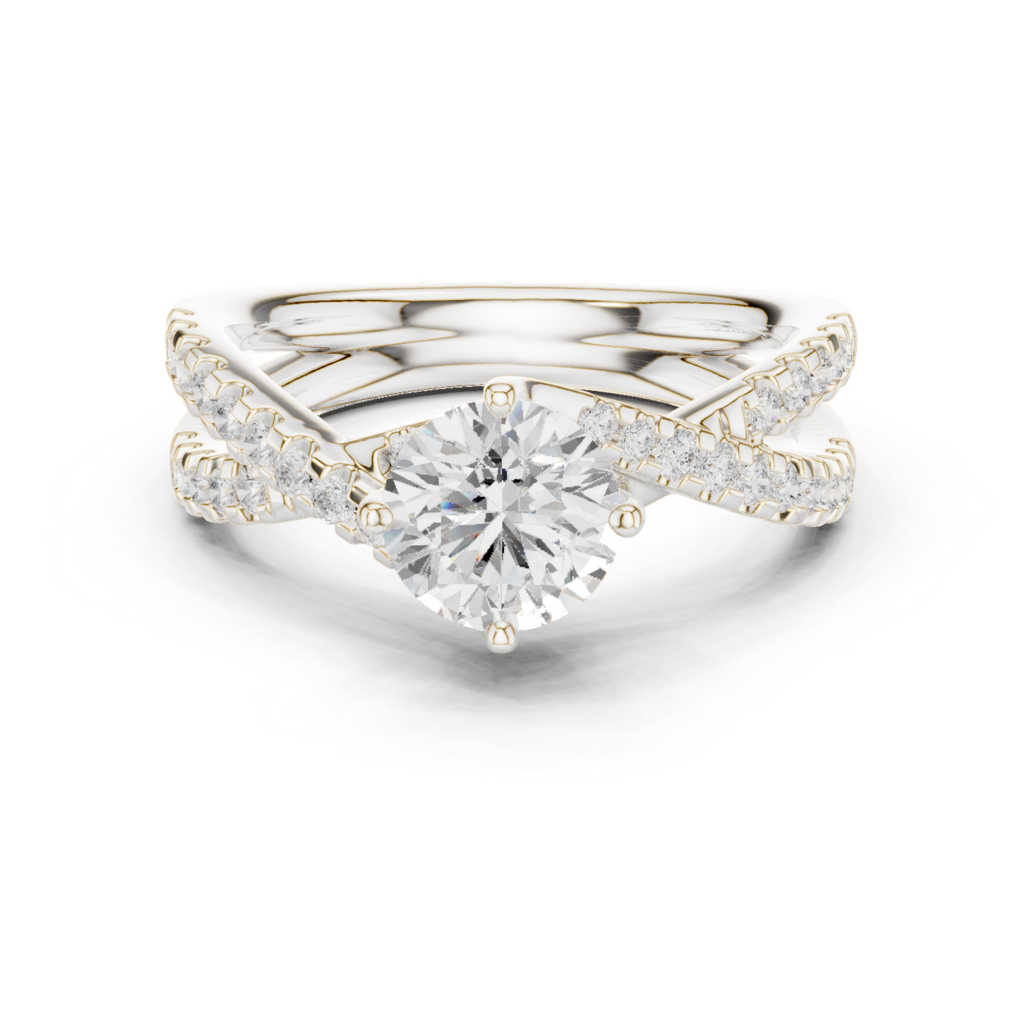 Round Twisted Pave Ring