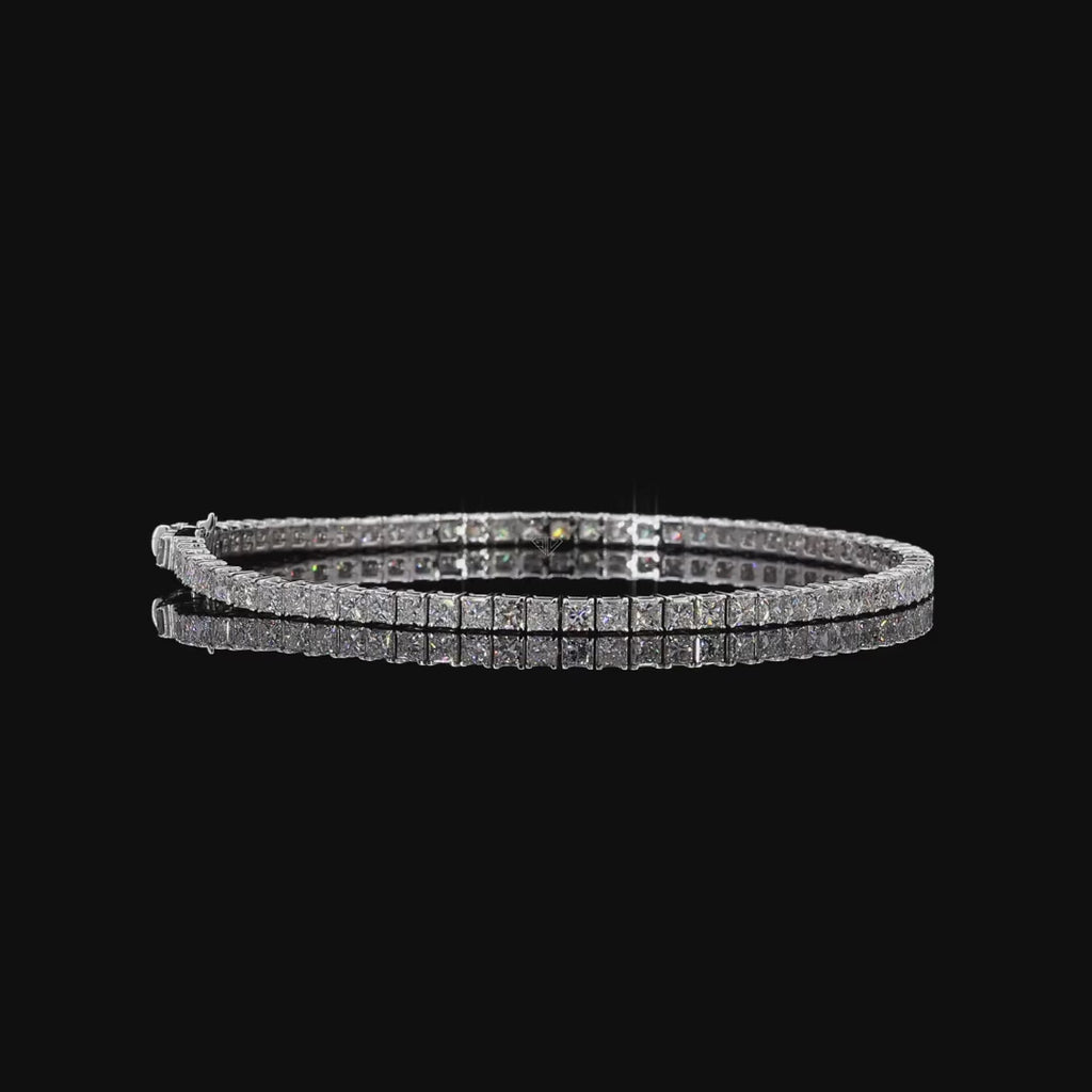 White Gold Princess Diamond Bracelet