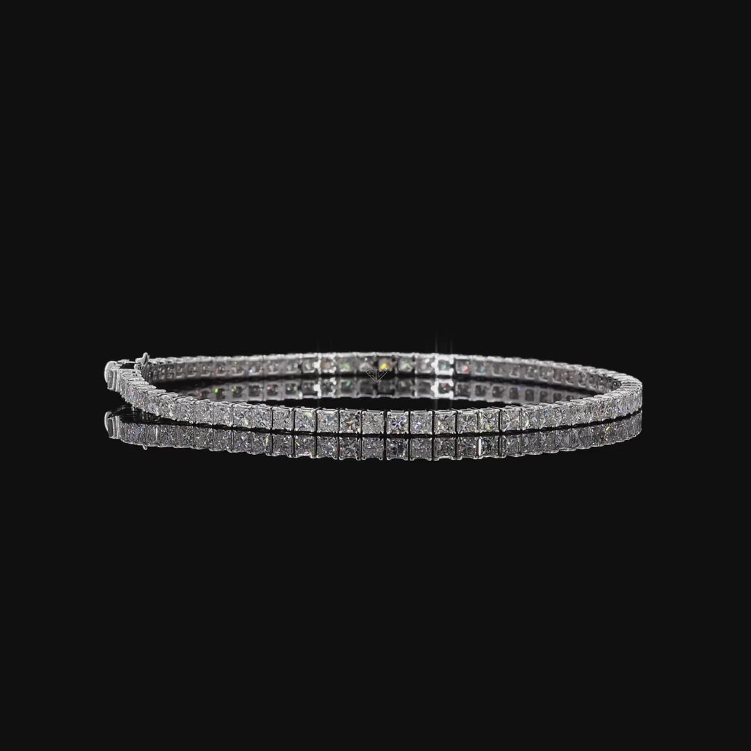 White Gold Princess Diamond Bracelet
