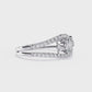 Interlocking Split Shank Diamond Ring | Modern Statement Ring