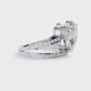 Pear Shaped Elegant Modern Design | Modern Pave Diamond Band