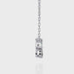 Mixed Cut Diamond Cluster Pendant Necklace