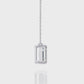 Emerald Cut Solitaire Necklace | Minimalist Bezel Set Pendant