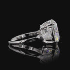 White Gold Round Diamond Three-Stone Ring