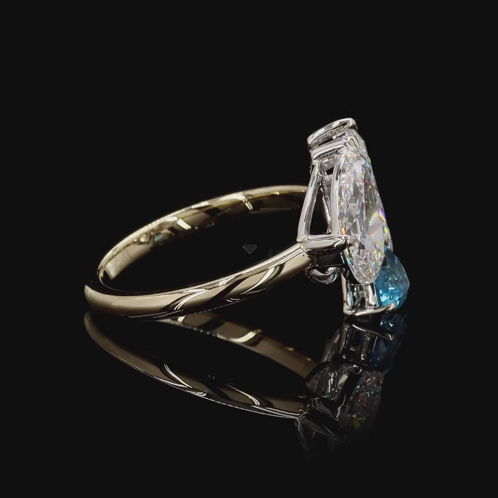 Yellow Gold Trinity Diamond Ring