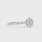 Dainty Flower Engagement Ring | Floral Diamond Cluster