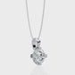 Round Solitaire Pendant with Swirl Setting