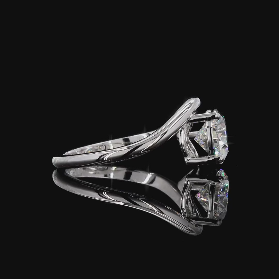 White Gold Pear Diamond Ring