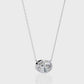Sideways Oval Bezel Set Pendent