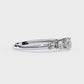 Round Diamond Engagement Ring with Baguette Side Stones