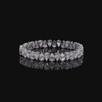 White Gold Pear Diamond Bracelet