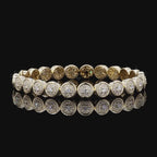 Yellow Gold Round Diamond Bracelet